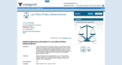 Desktop Screenshot of lawofficeofmarykatherinebrown.com